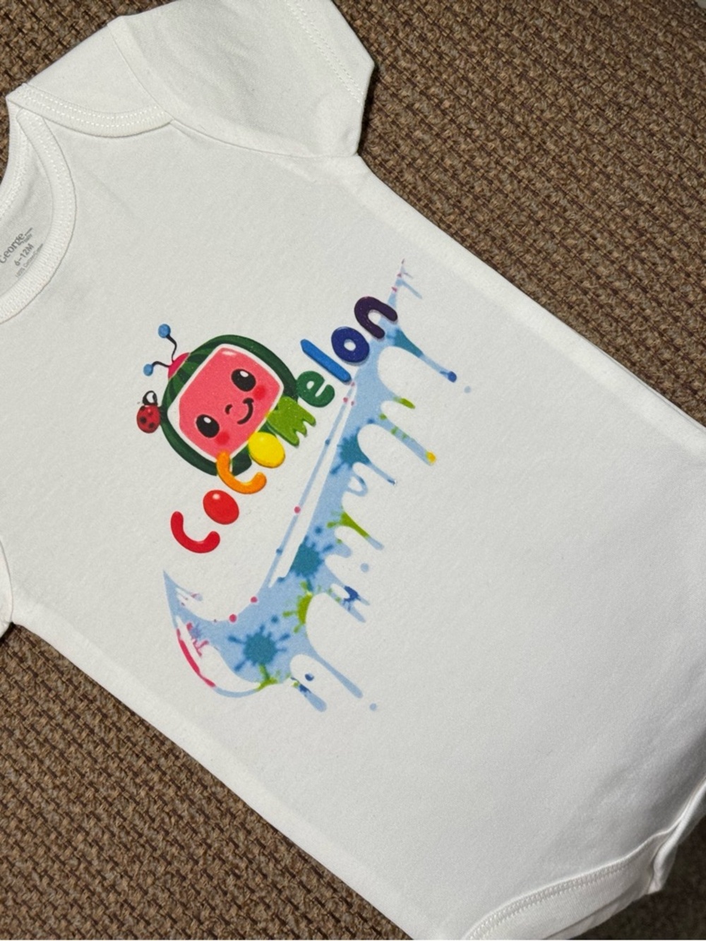 White Baby Bodysuit - Cute Graphic One-Piece